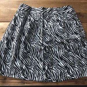 Banana Republic zebra print summer skirt